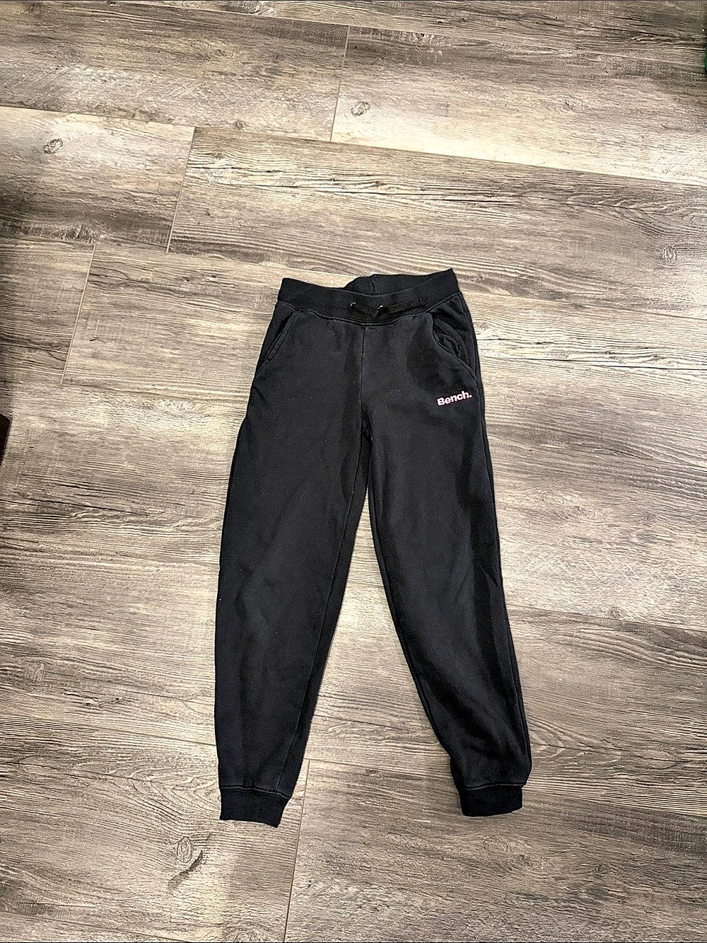 Bench. Black Jogger Pants Size Medium (7/8)